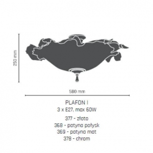 картинка Классические Потолочный светильник Amplex Plafon 377