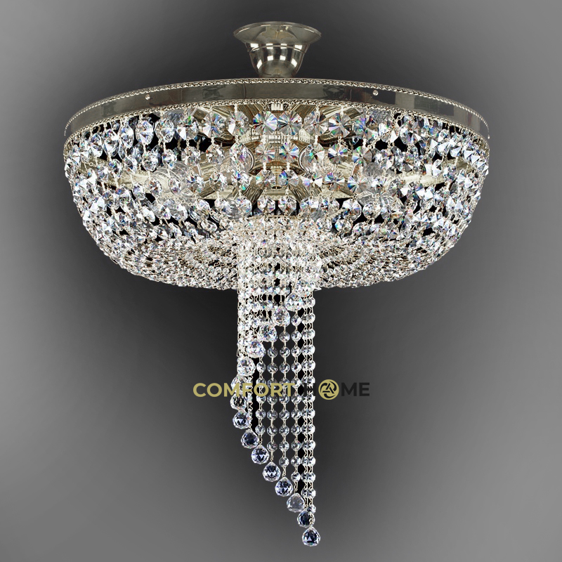 картинка Классические Светильник потолочный хрустальный ArtGlass DOMINGA NICKEL CE