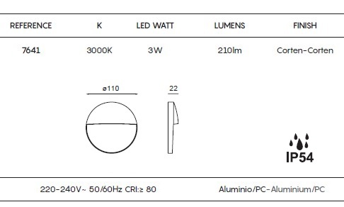 картинка Уличные настенные светильники Бра Mantra Baker IP54 7641