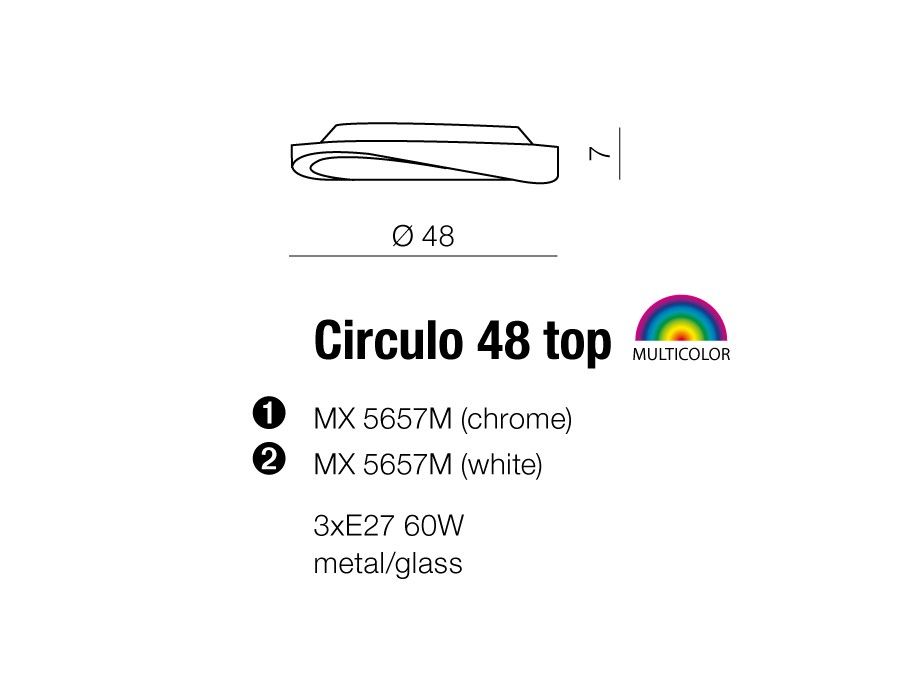картинка Припотолочные светильники Люстра Azzardo white Circulo AZ0983