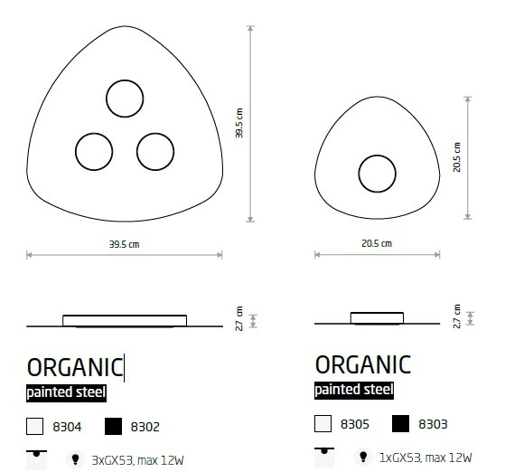 картинка Современные Потолочный светильник Nowodvorski Organic 8302
