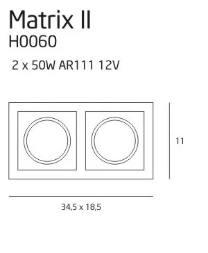 картинка Врезные Врезной светильник Maxlight Matrix H0060