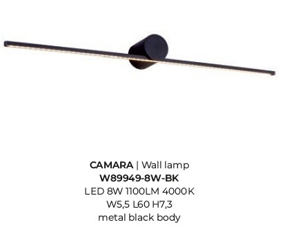 картинка Подсветки для картин Бра ZUMA LINE Camara W89949-8W-BK