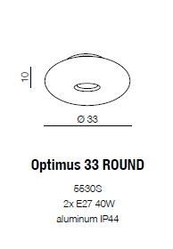 картинка Круглые Потолочный светильник Azzardo Optimus 33 Round 5530S AZ1598