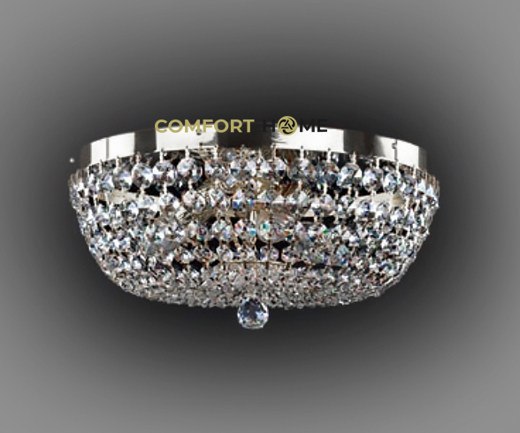 картинка Классические Светильник потолочный хрустальный ArtGlass GEENA DIA 350 NICKEL CE