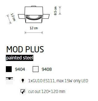 картинка Врезные Врезной светильник Nowodvorski Mod Plus 9408