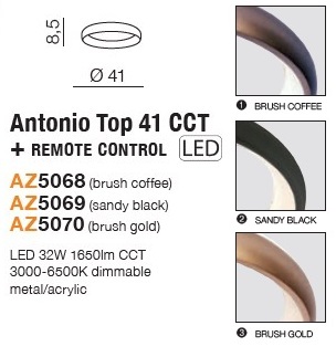 картинка Светодиодные Потолочный светильник AZZARDO Antonio top 41 AZ5068