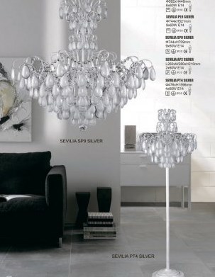 картинка Припотолочные светильники Люстра Crystal Lux SEVILIA PL6 SILVER