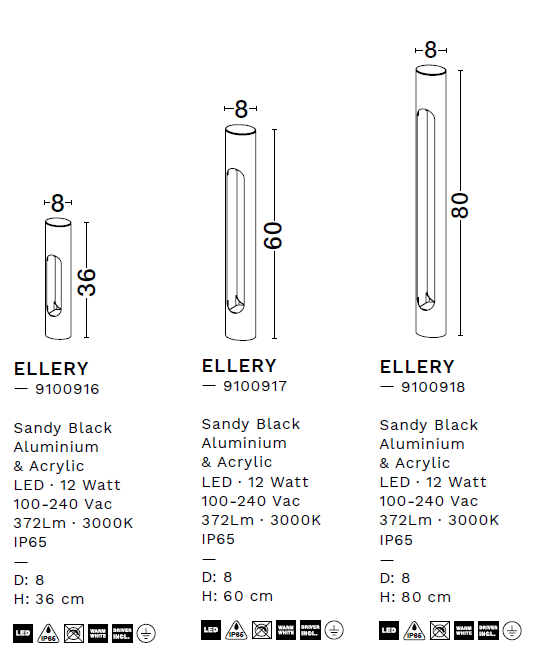картинка Уличные столбики Уличный столбик NOVA LUCE Ellery 9100918