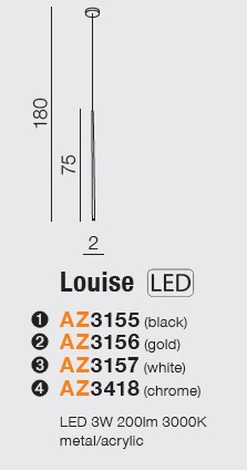 картинка Современные подвесные светильники Подвесной светильник AZZARDO Louise AZ3155