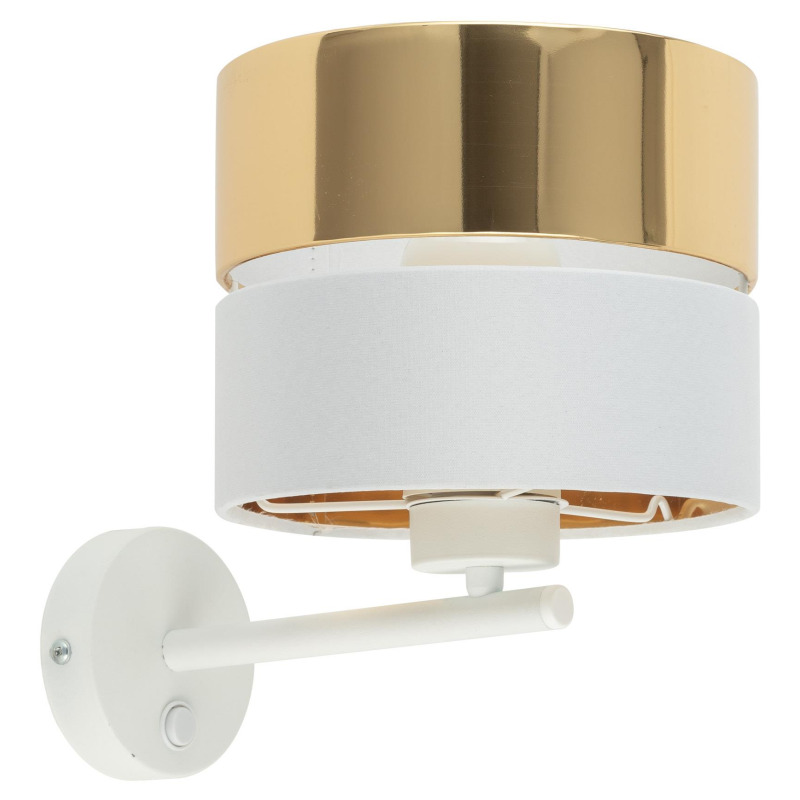 картинка Бра с абажуром TK-LIGHTING HILTON WHITE/GOLD БРА 4770
