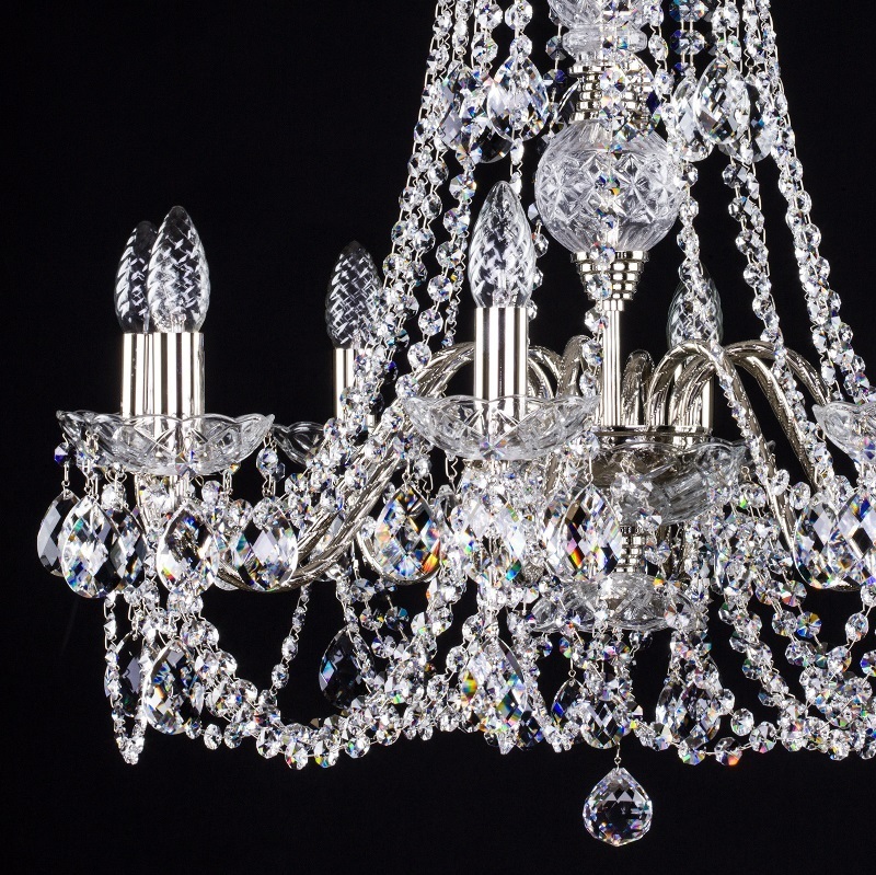 картинка Хрустальные люстры Хрустальная люстра ArtGlass ARIANA VIII. NICKEL CE