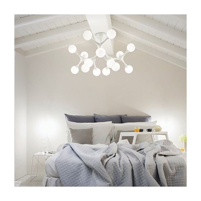 картинка Современные Светильник потолочный Ideal Lux Nodino 149622 PL9 Bianco 