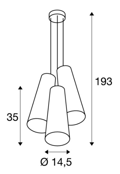картинка Современные Люстра SLV 155770 Soprana Cone PD-2