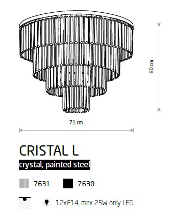 картинка Современные Потолочный светильник Nowodvorski Cristal L 7631