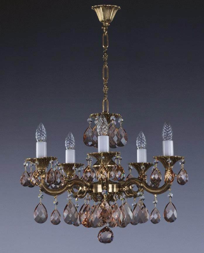 картинка Хрустальные люстры Хрустальная люстра ArtGlass JARMILA V. (POLISHED, BRASS ANTIQUE, WHITE GOLD, MATT BRASS) CE