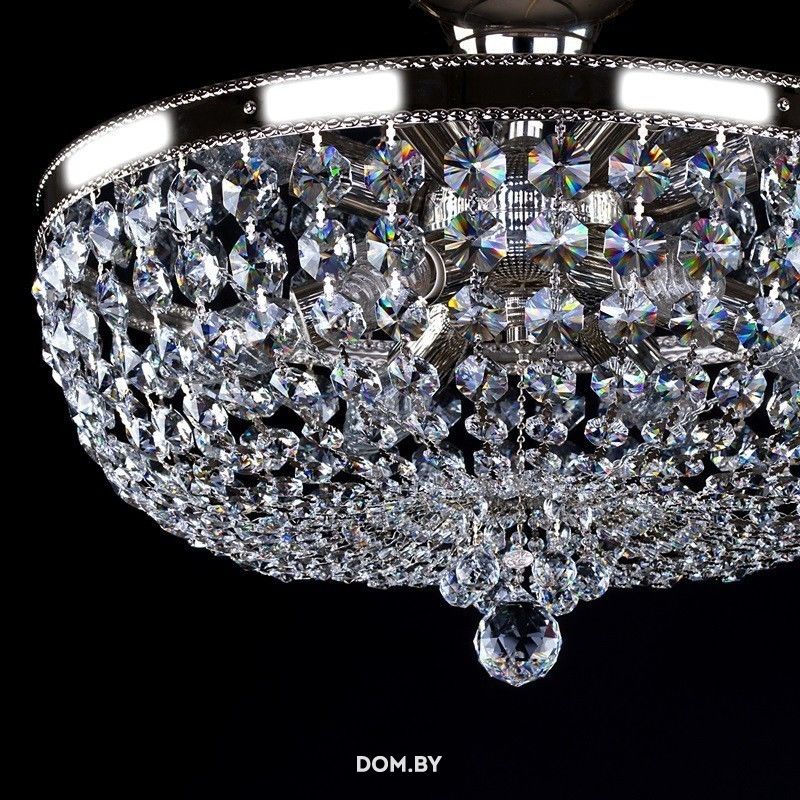 картинка Классические Светильник потолочный хрустальный ArtGlass GERTA DIA 450 POLISHED CE