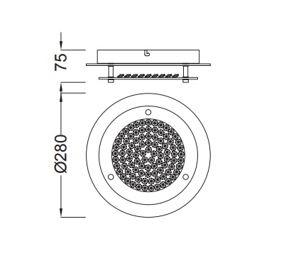 картинка Светодиодные Cветильник потолочный Mantra Crystal Led Mirror 5090