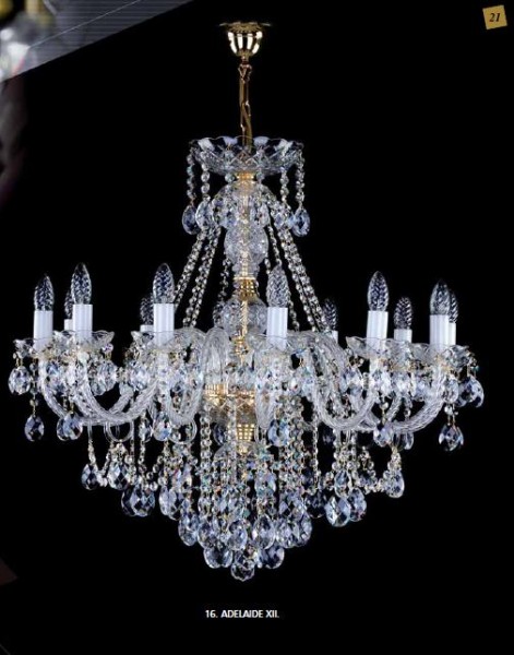 картинка Хрустальные люстры Люстра хрустальная Artglass ADELAIDE XII. ARMS 280 CL