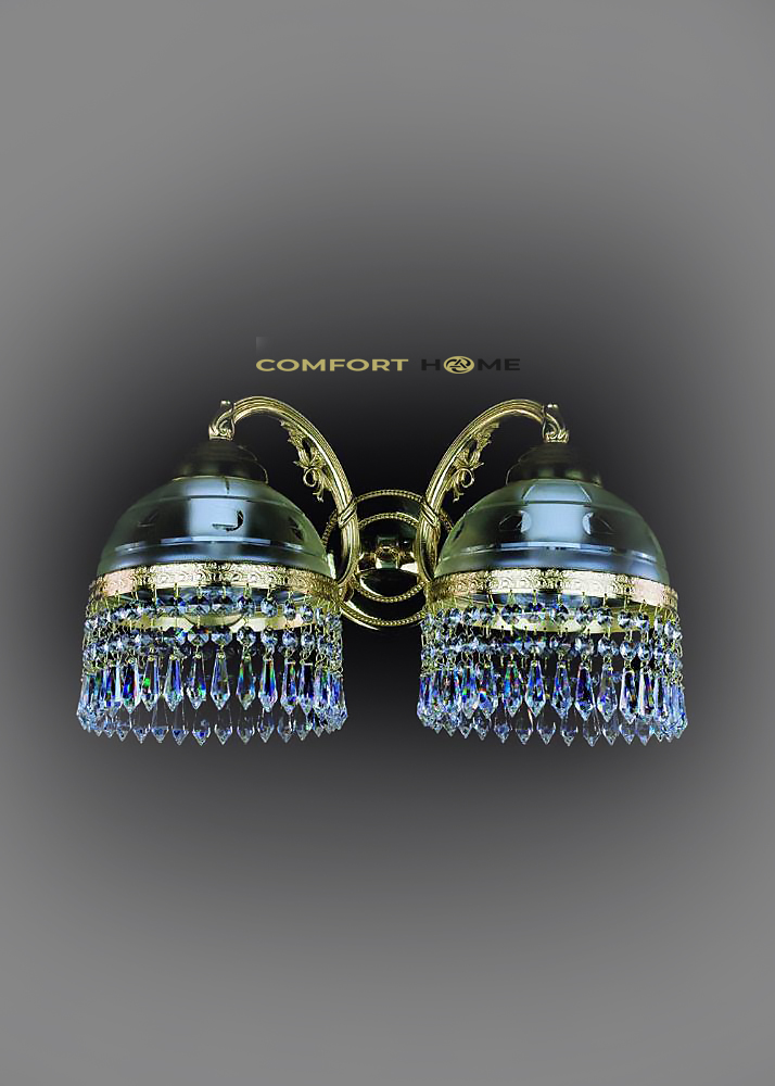 картинка Хрустальные бра Бра хрустальное ArtGlass KARAT II. (POLISHED, BRASS ANTIQUE, WHITE GOLD, MATT BRASS) CE