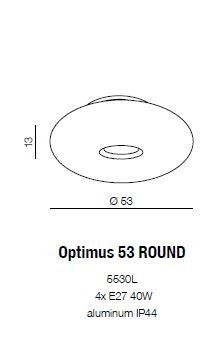картинка Круглые Потолочный светильник Azzardo Optimus 43 Round AZ1600