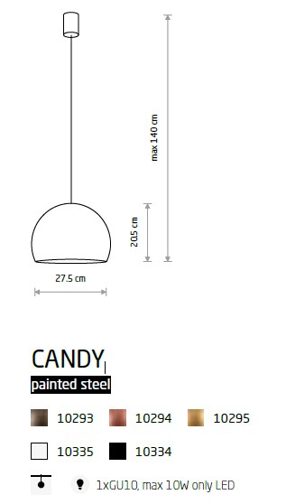 картинка Современные подвесные светильники Подвесной светильник Nowodvorski Candy 10334