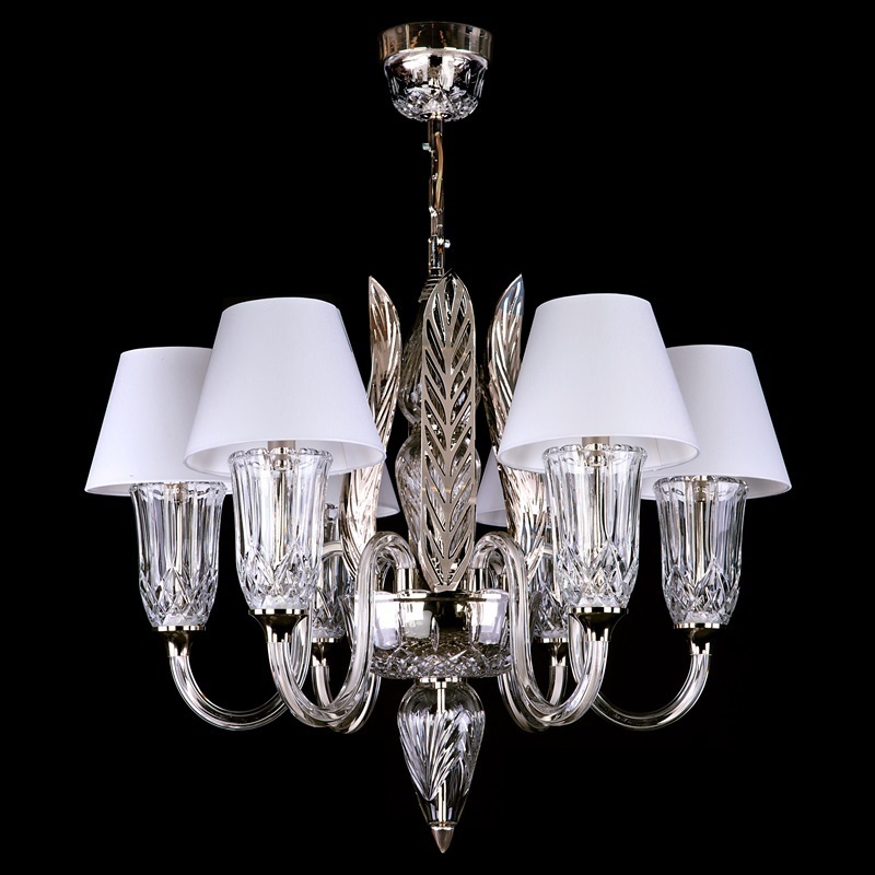 картинка Люстры с абажуром Люстра хрустальная Artglass VIENNA NICKEL