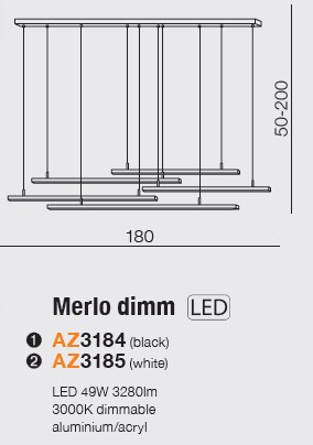 картинка Современные подвесные светильники Подвесной светильник AZZARDO Merlo AZ3184