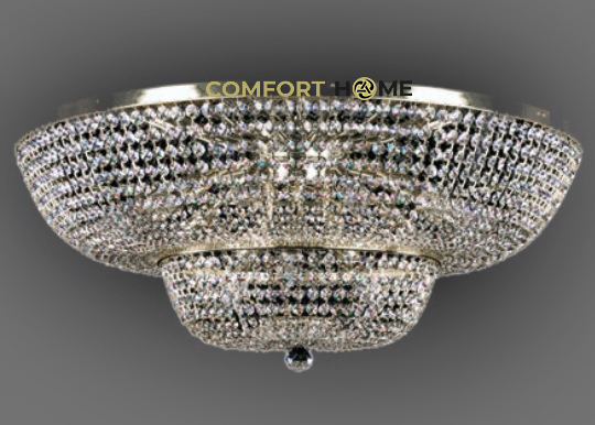 картинка Классические Светильник потолочный хрустальный ArtGlass GEENA DIA 800 NICKEL CE