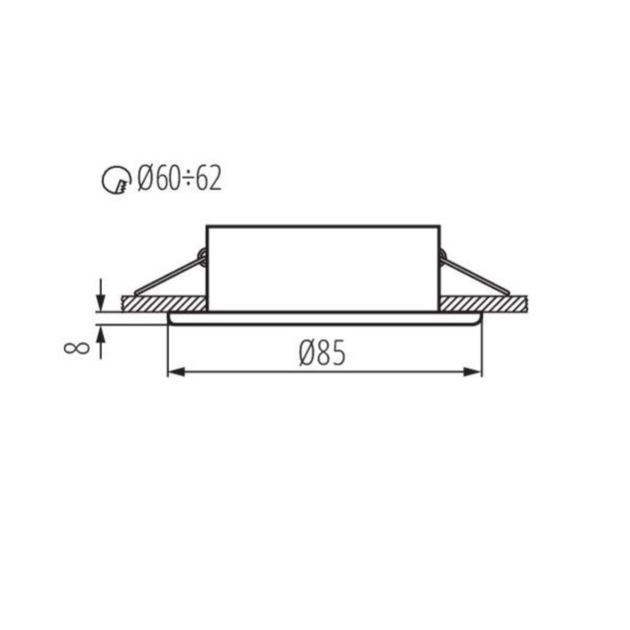 картинка Для ванной Врезной светильник Kanlux Marin 32500 IP44