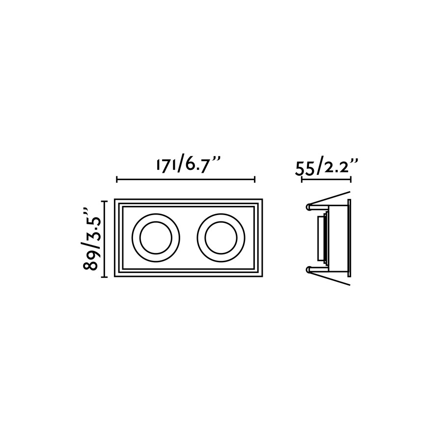 картинка Для ванной Врезной светильник FARO HYDE IP44 40124