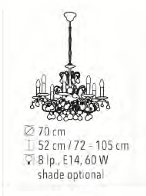 картинка Хрустальные люстры Люстра KOLARZ Carmen II 3234.88.3.KoT
