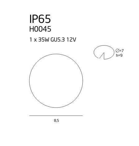 картинка Уличные точечные светильники Врезной светильник Maxlight Oprawa IP65 h0045