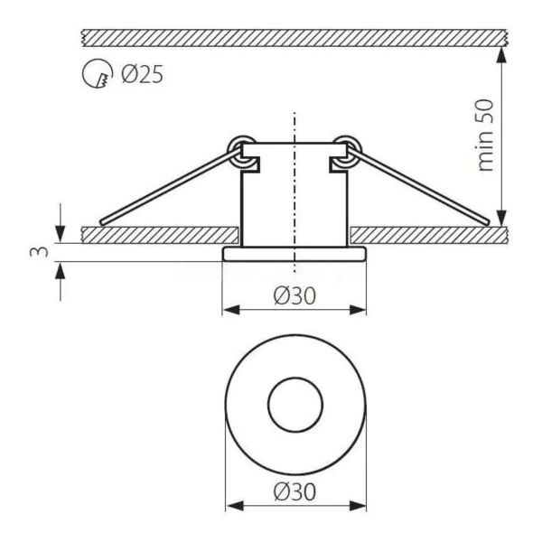 картинка Врезные Врезной светильник Kanlux ELSE CT-2116C-C 821