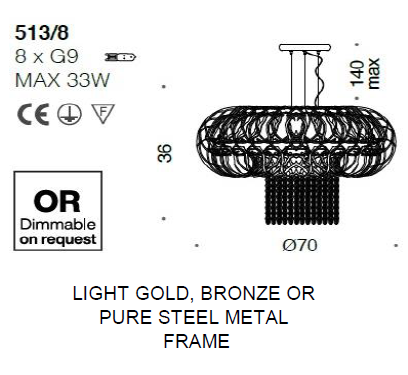 картинка Современные люстры Подвесная люстра IDL Weave 513/8
