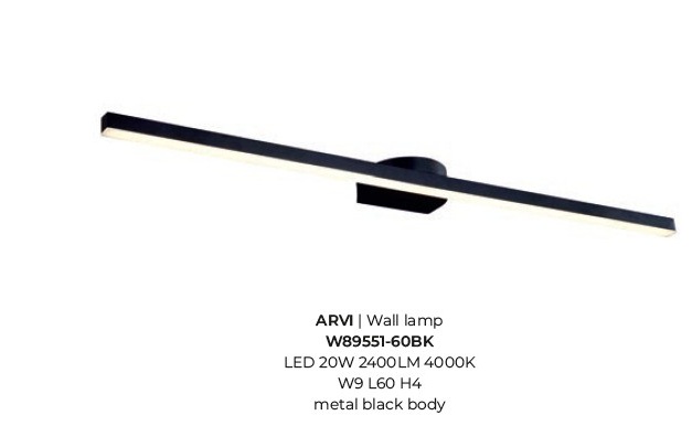 картинка Светодиодные бра Бра ZUMA LINE Arvi W89551-60BK