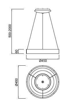 картинка Современные подвесные светильники Подвесной светильник MANTRA Niseko 7758 dimmable