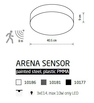 картинка Современные Потолочный светильник Nowodvorski Arena Sensor 10186