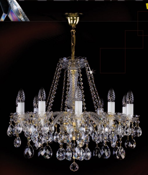 картинка Хрустальные люстры Люстра хрустальная Artglass HEIDI X. CL color