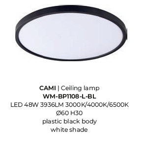 картинка Светодиодные Потолочный светильник ZUMA LINE Cami WM-BP1108-L-BL