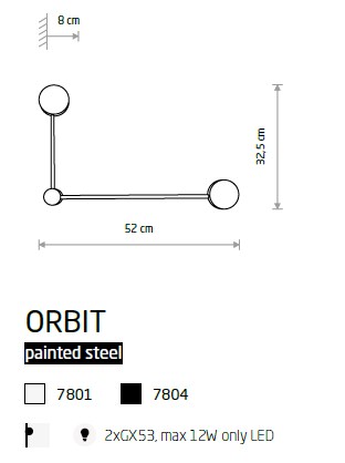 картинка Современные бра Бра Nowodvorski Orbit 7804