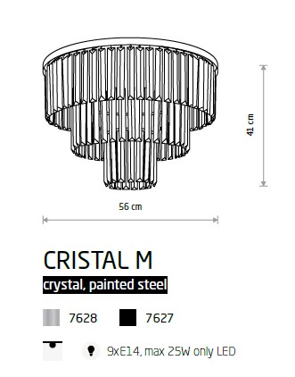 картинка Современные Потолочный светильник Nowodvorski Cristal M 7627