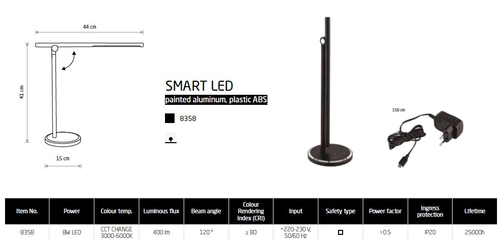 картинка Светодиодные настольные лампы Настольная лампа Nowodvorski Smart Led 8358
