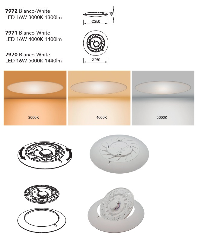 картинка Светодиодные Потолочный светильник MANTRA Slim 7970