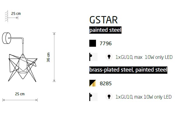 картинка Современные бра Бра Nowodvorski Gstar 7796