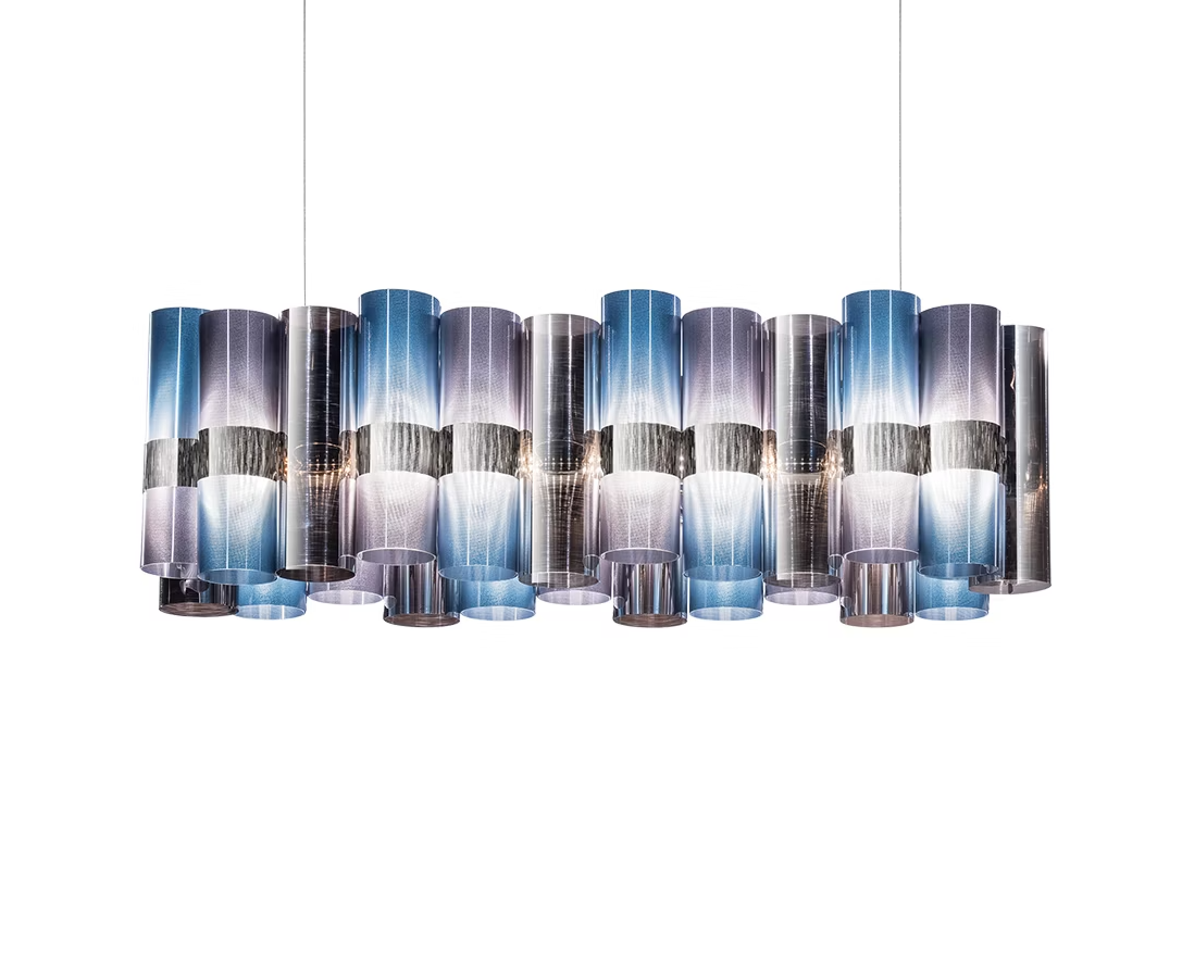 картинка Линейные подвесные светильники Подвесной линейный светильник SLAMP La lollo linear 100 LALSXXLGRD01T00NMTEU