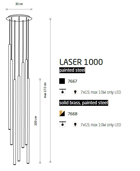 картинка Современные подвесные светильники Подвесной светильник Nowodvorski Laser 1000 7667