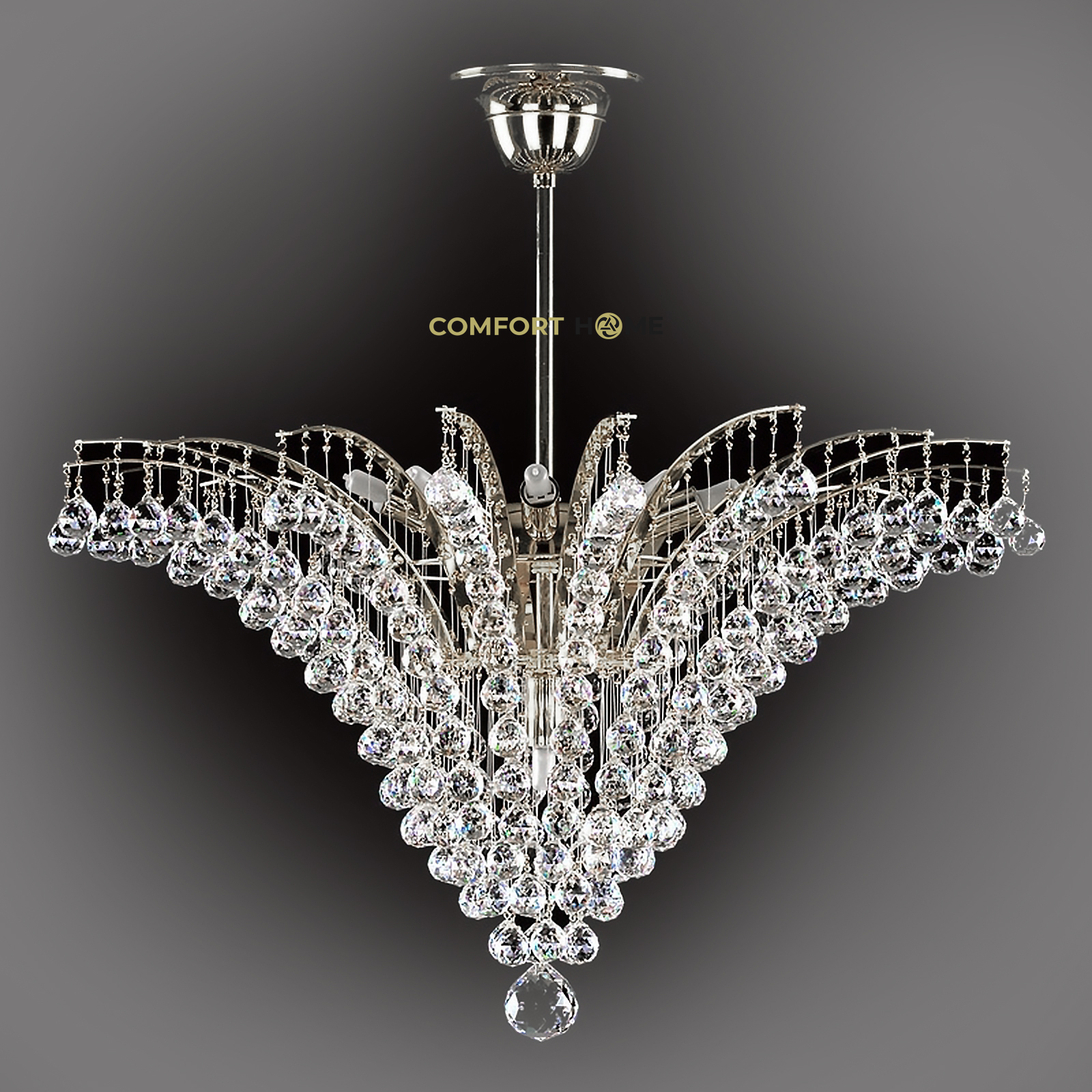 картинка Хрустальные люстры Хрустальная люстра ArtGlass NEDA II. NICKEL CE
