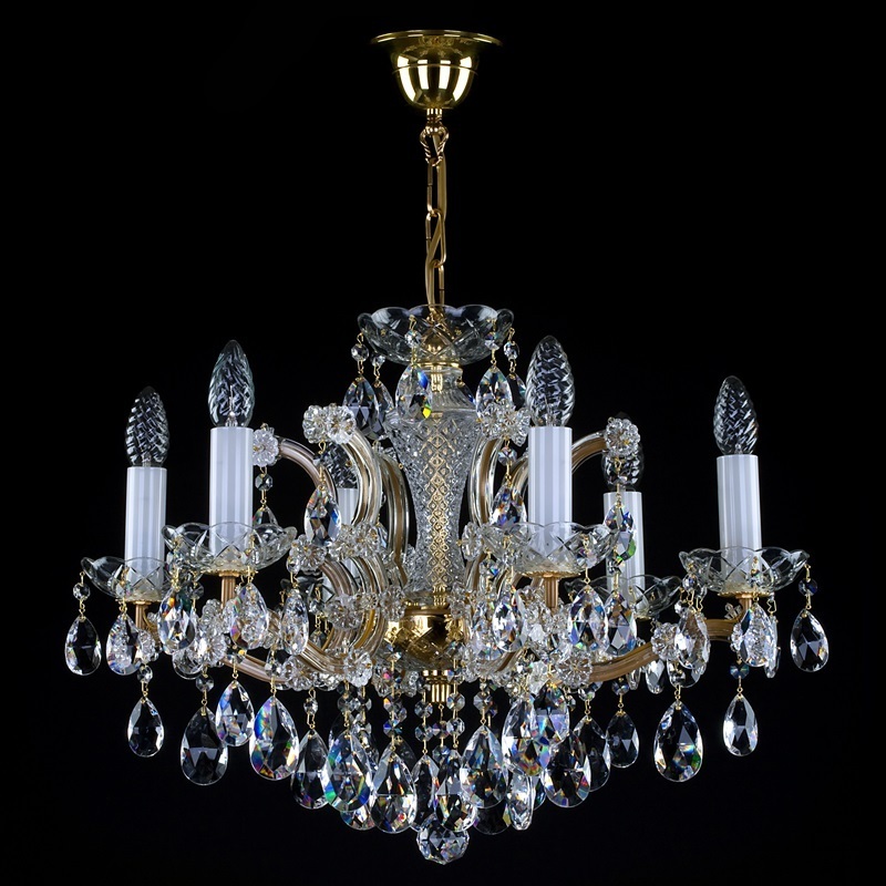 картинка Хрустальные люстры Люстра хрустальная Artglass MARIA TEREZIA 27 CL color