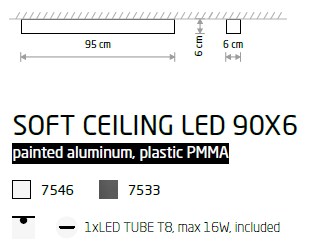 картинка Современные Потолочный светильник Nowodvorski Soft ceiling led 90x6 7533